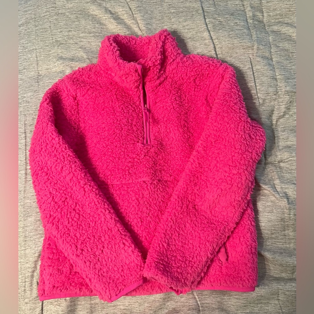 Cozy Pink Fleece Pullover